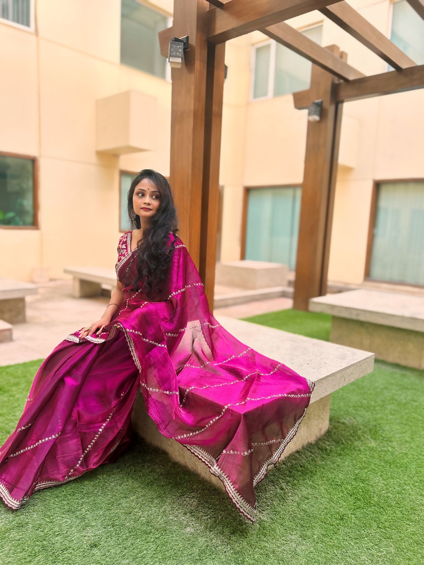 Jimmy choo sequins saree - Jimmy