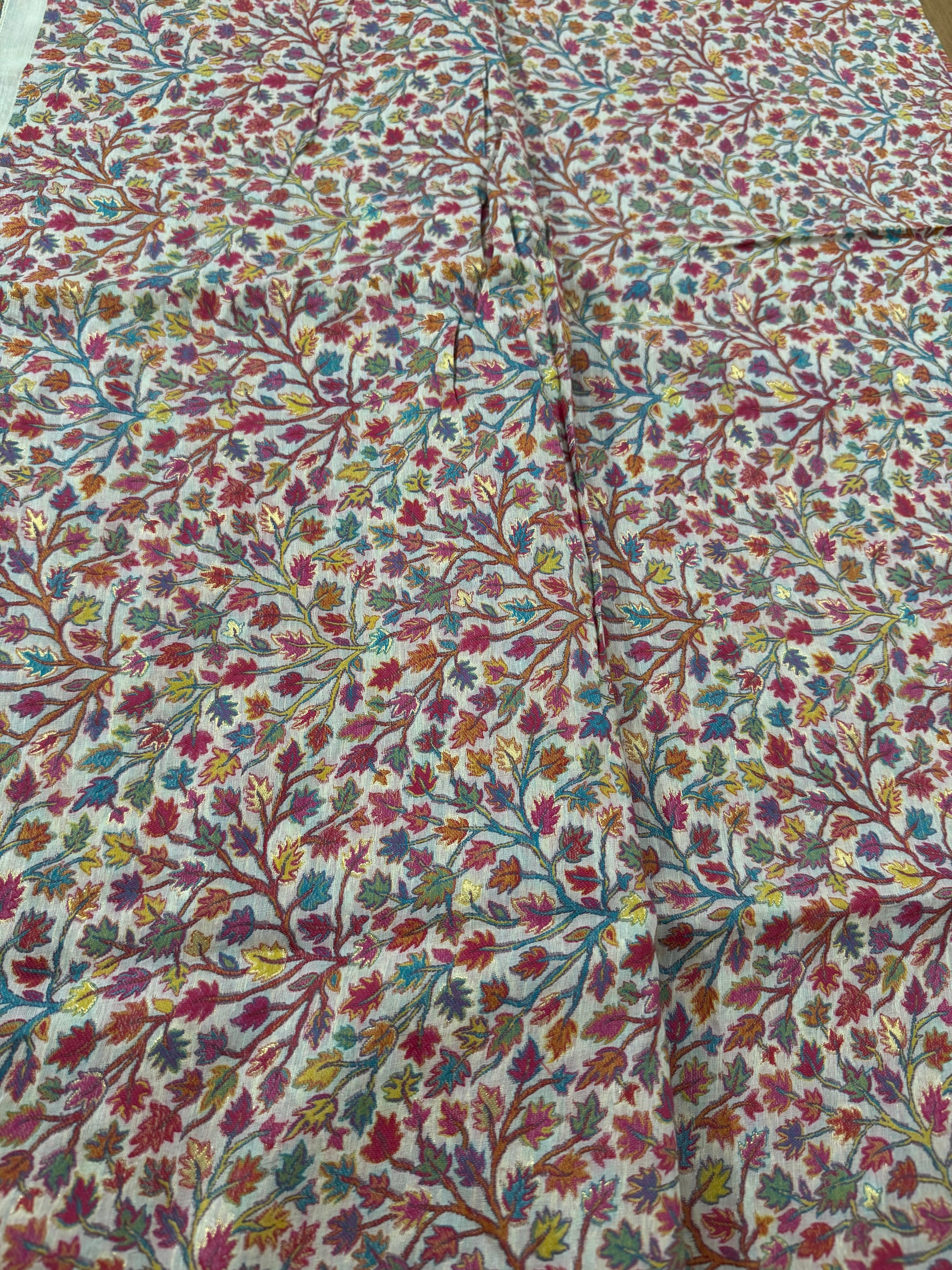 Kani silk saree weaving of kashmiri artisan