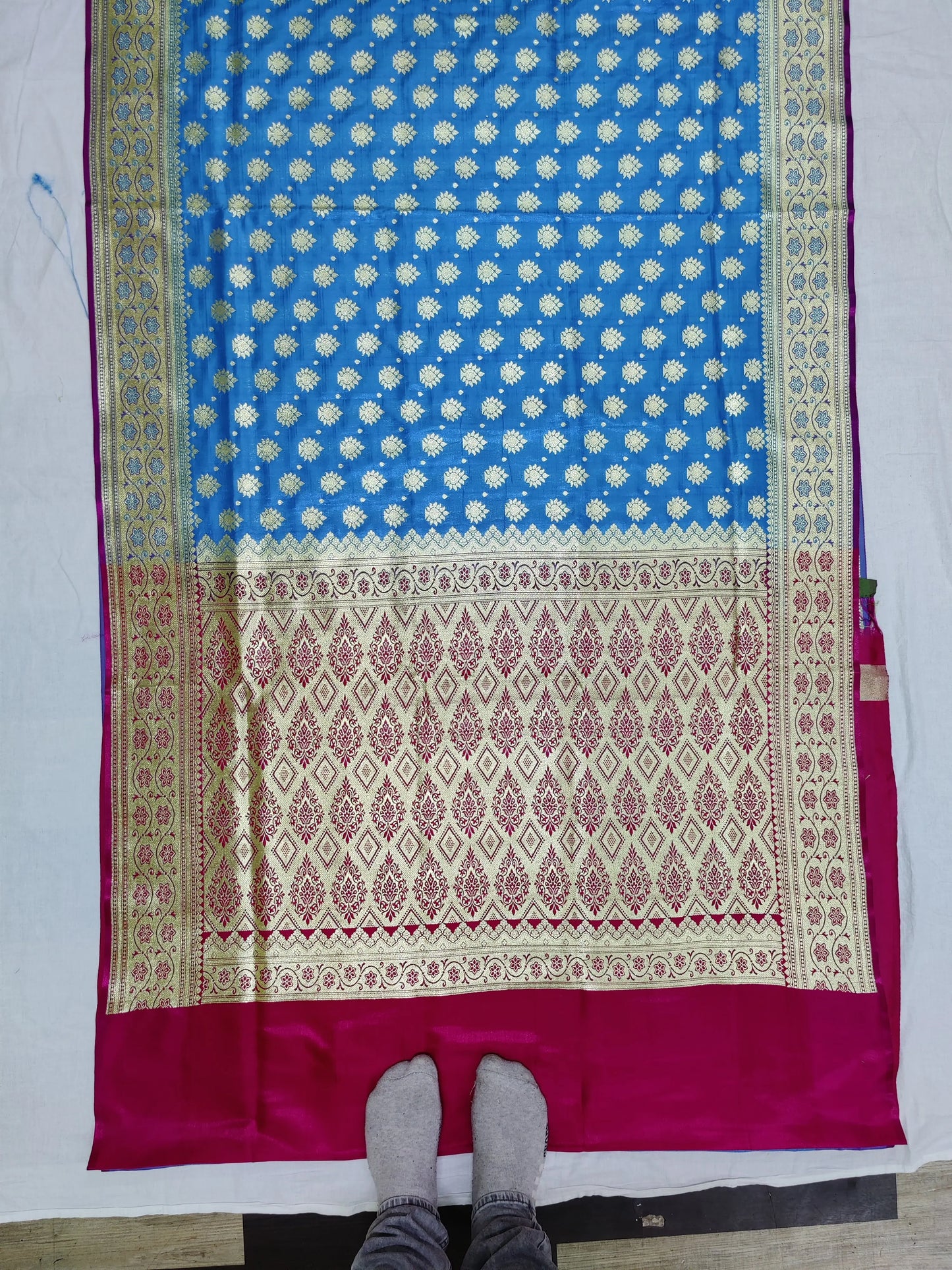 katan banarasi silk-sky rani Putul's fashion