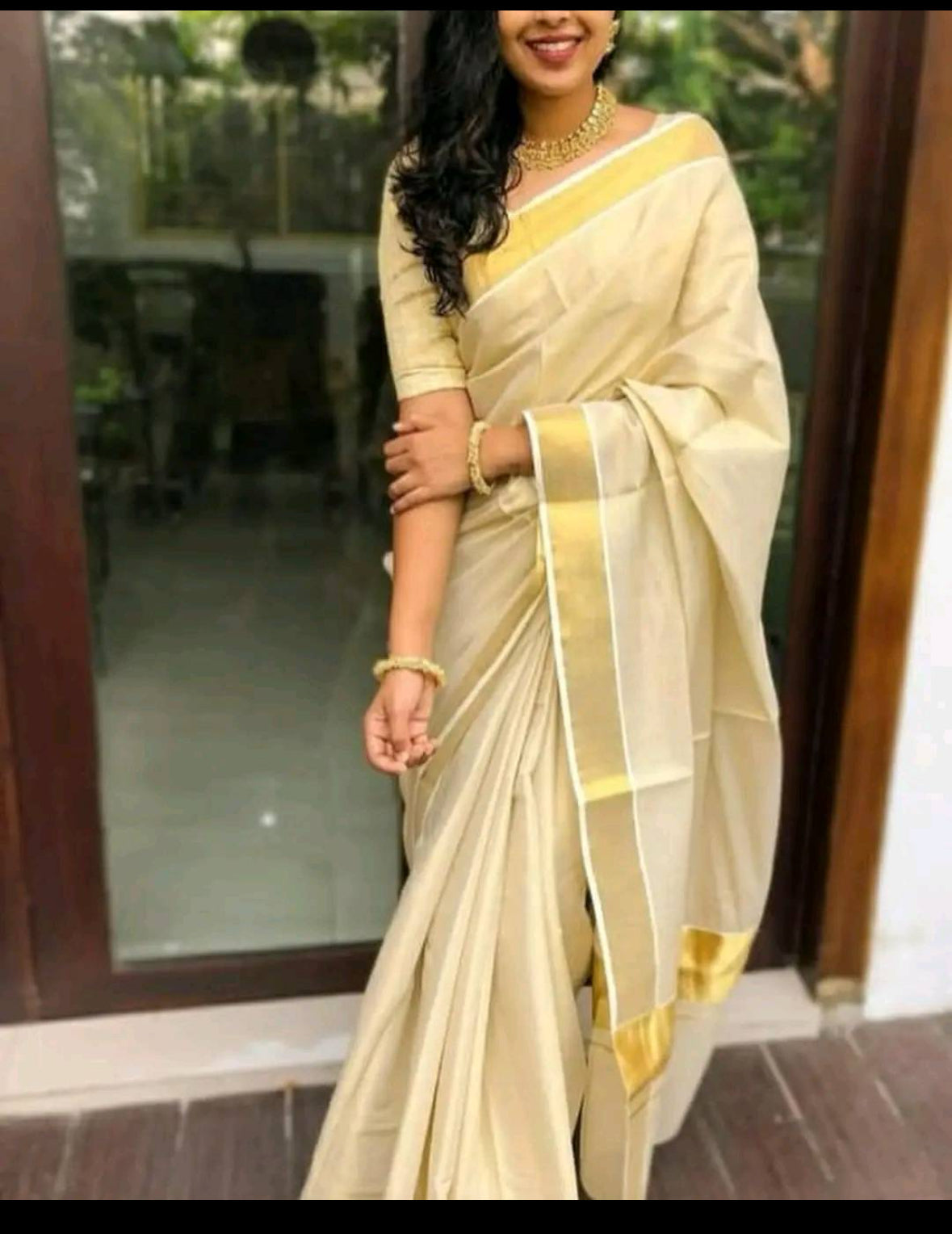 Kerala cotton tissue saree