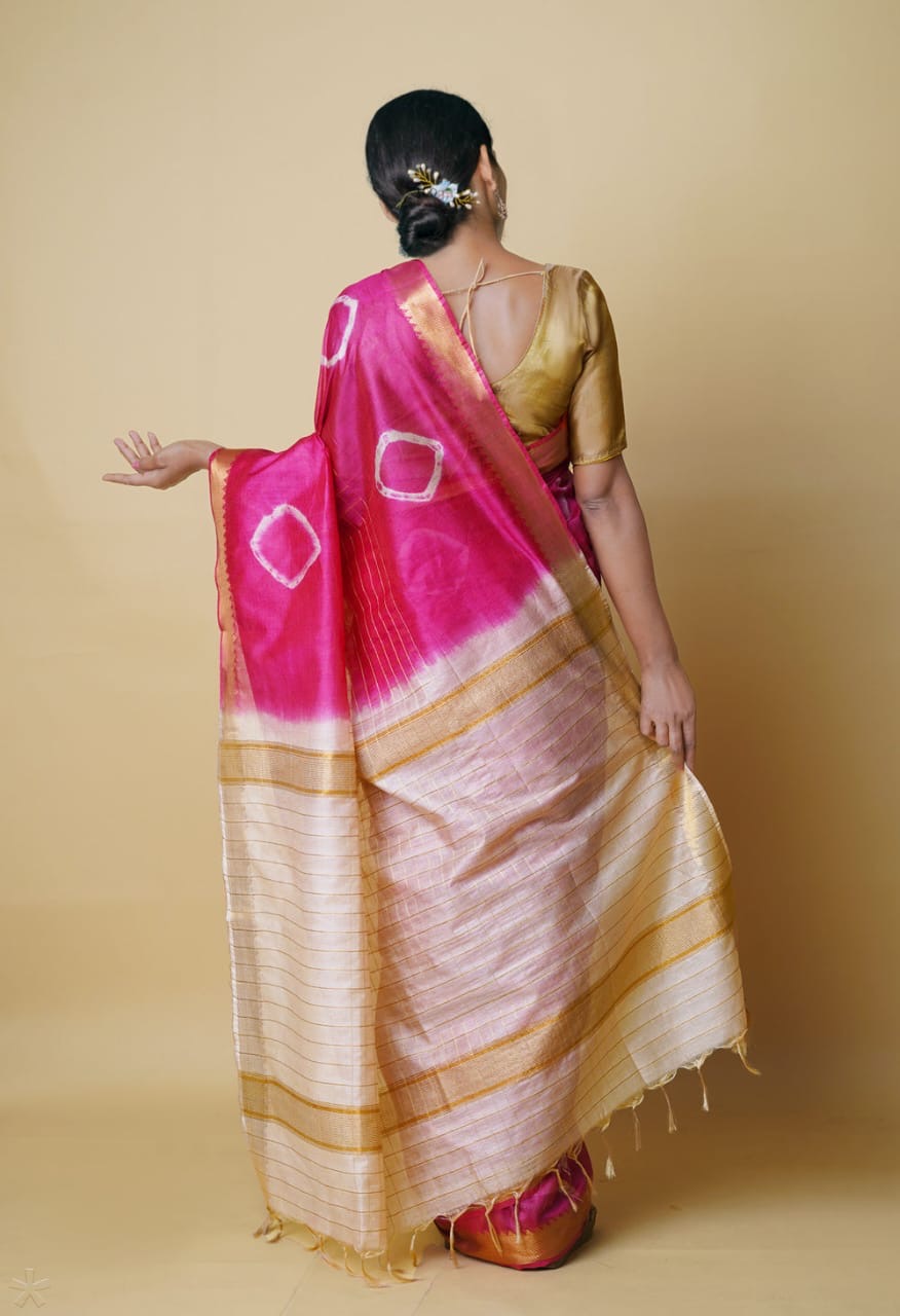 Mangalgiri shibori saree