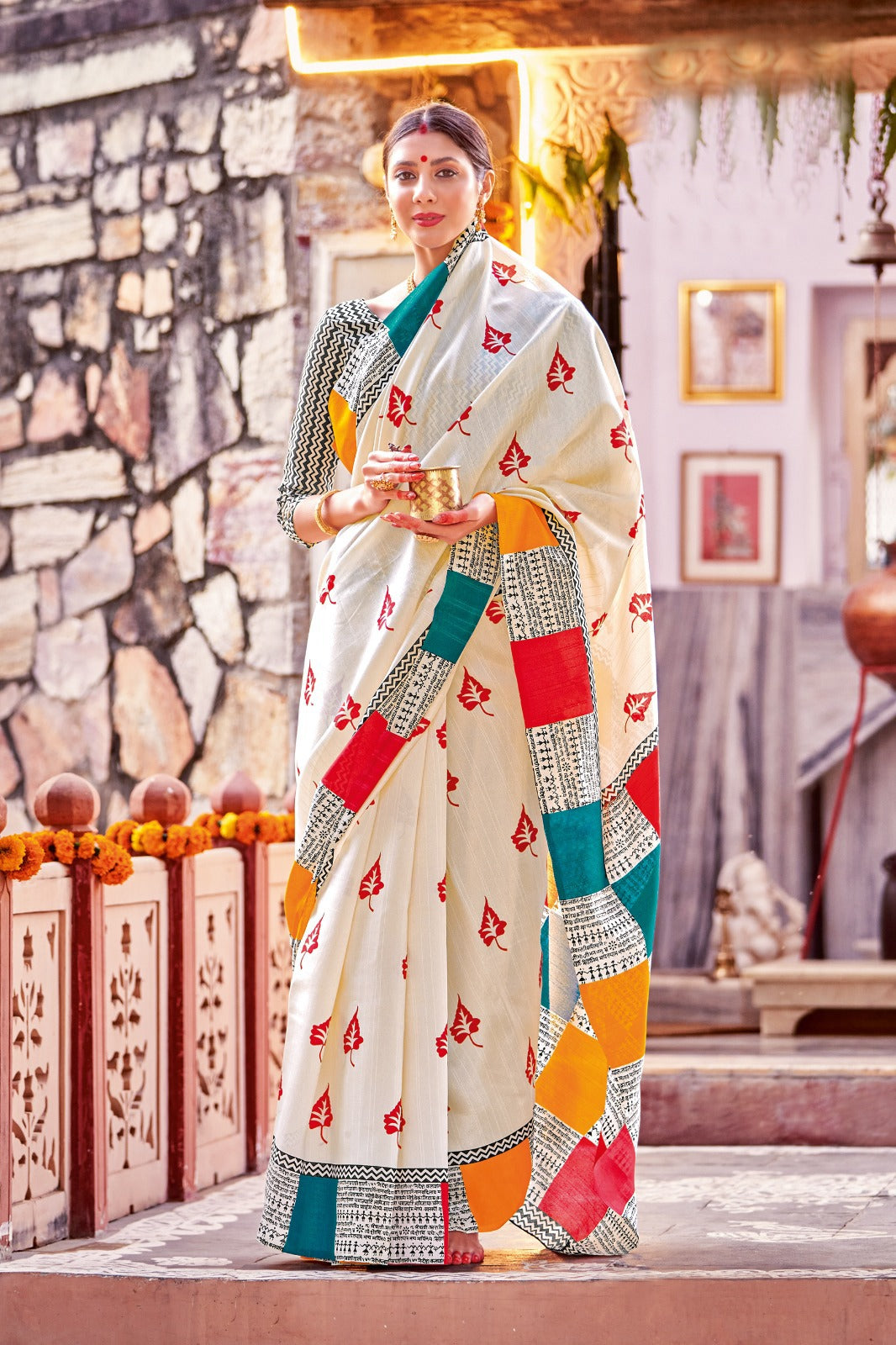 Replica of Murshidabad silk saree - Pata