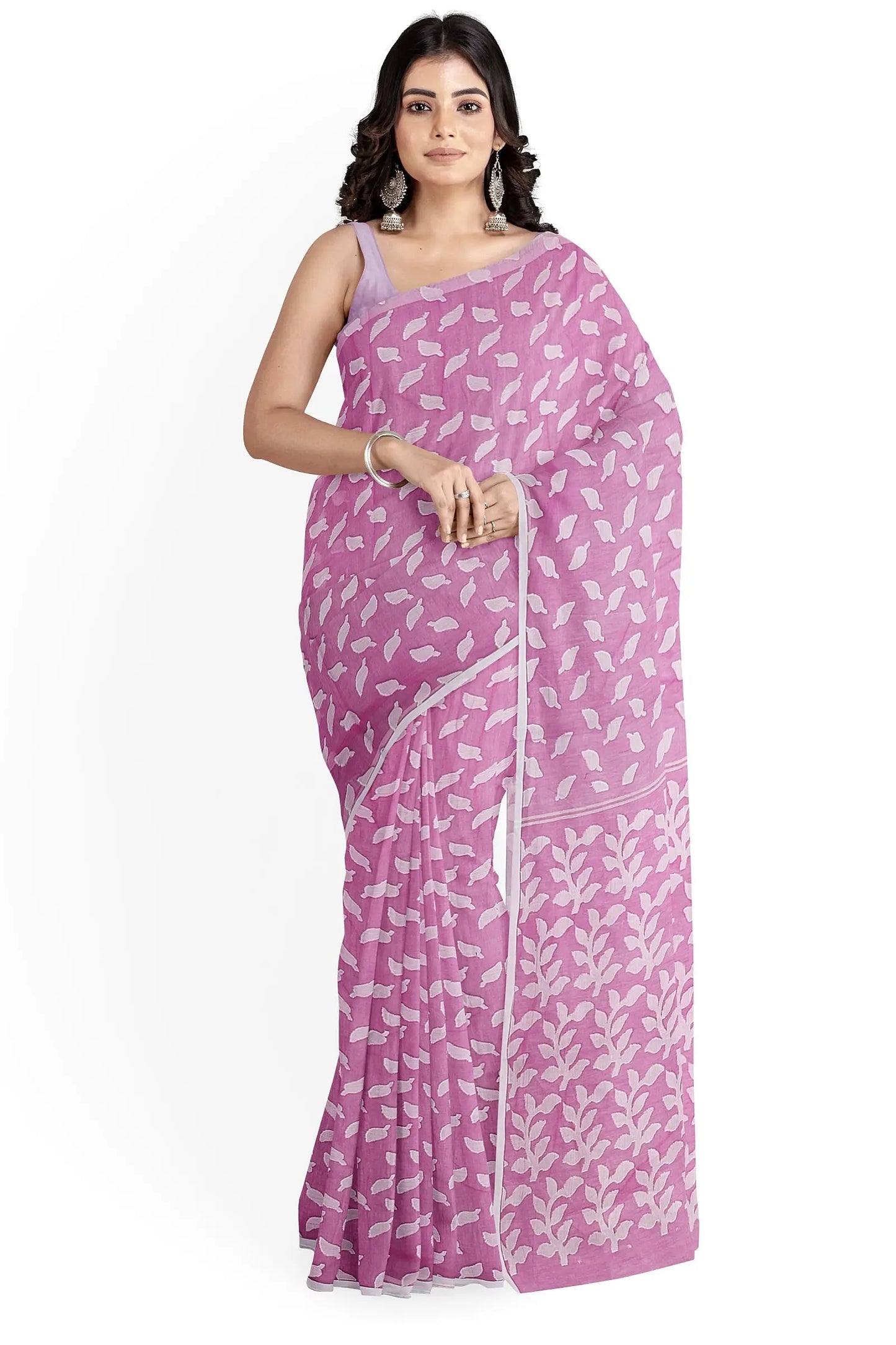 resham handloom baby pink Putul's fashion