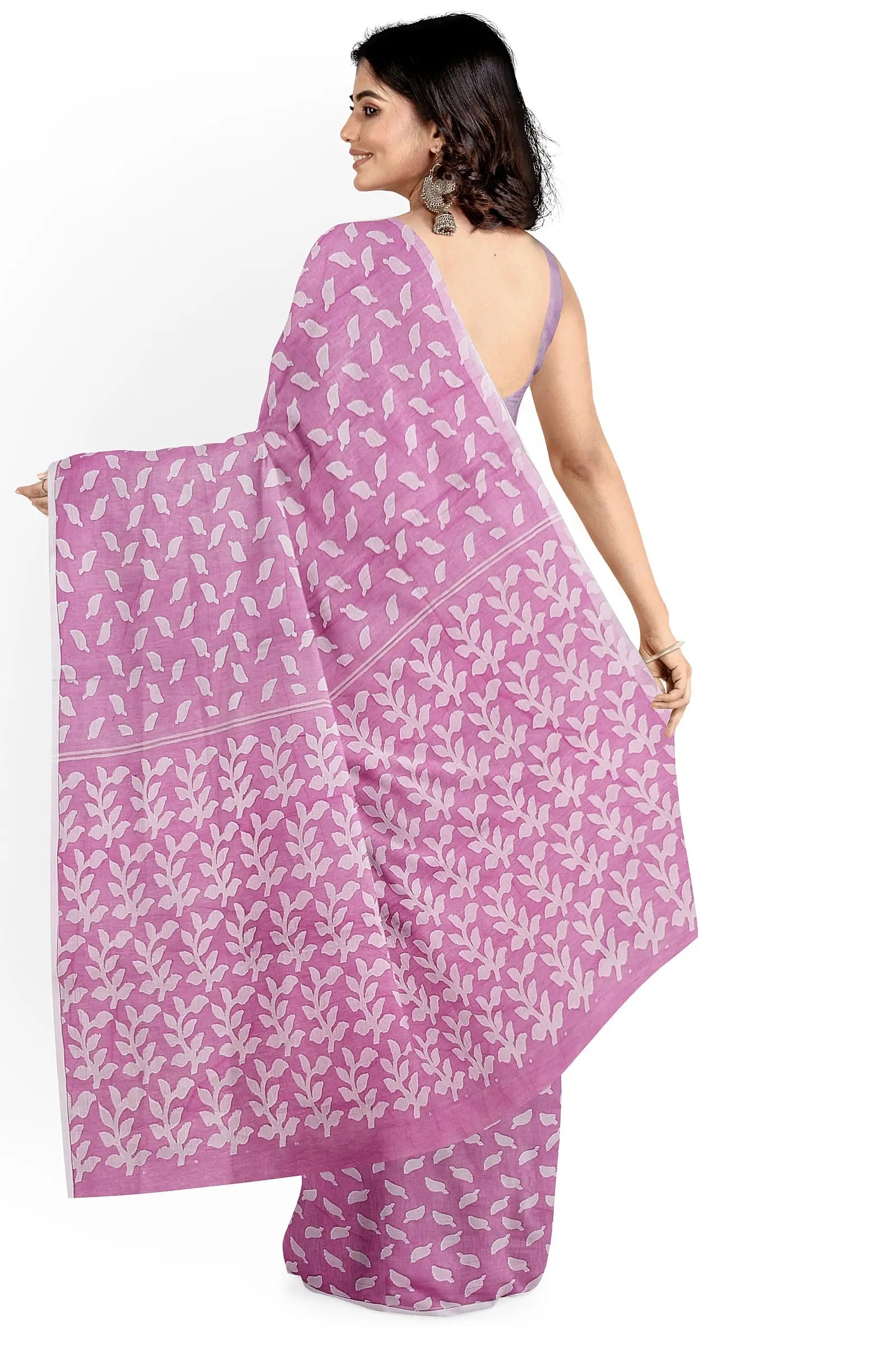 resham handloom baby pink Putul's fashion