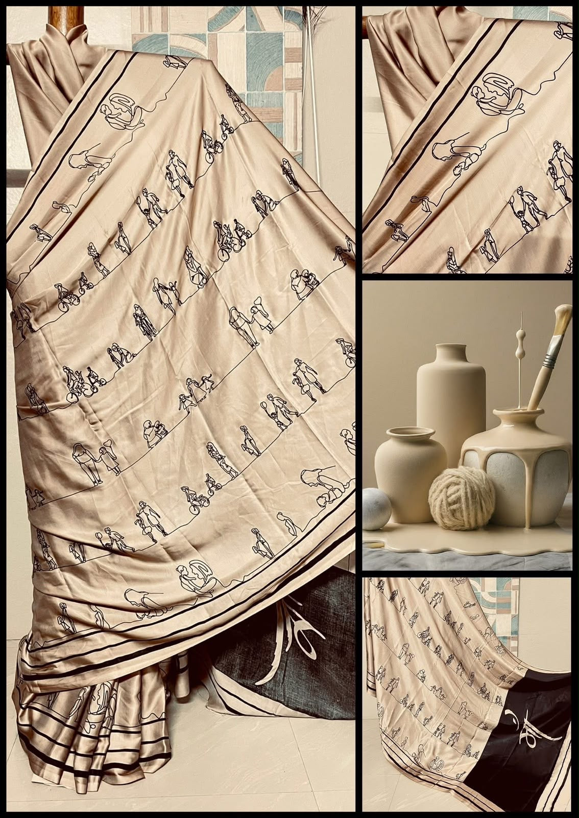 Motherhood Journey Pure Modal Silk Saree by Putul's Fashion, limited edition