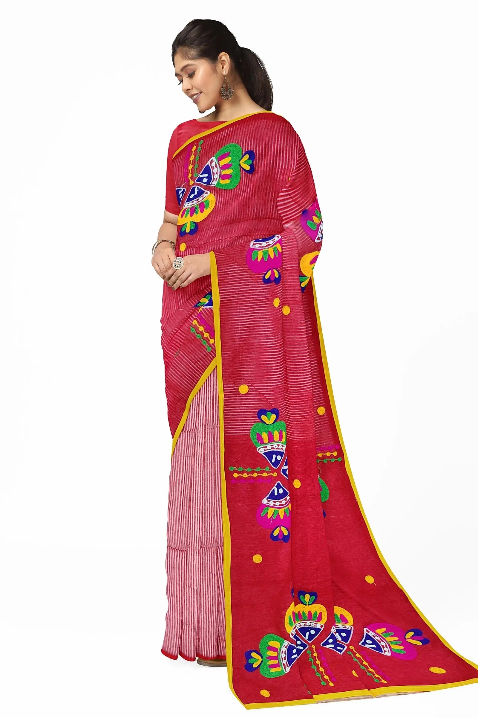 Handloom cotton silk saree Putul's fashion