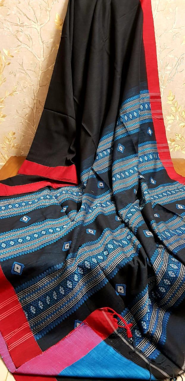 Khadi cotton jamdani saree of Bengal