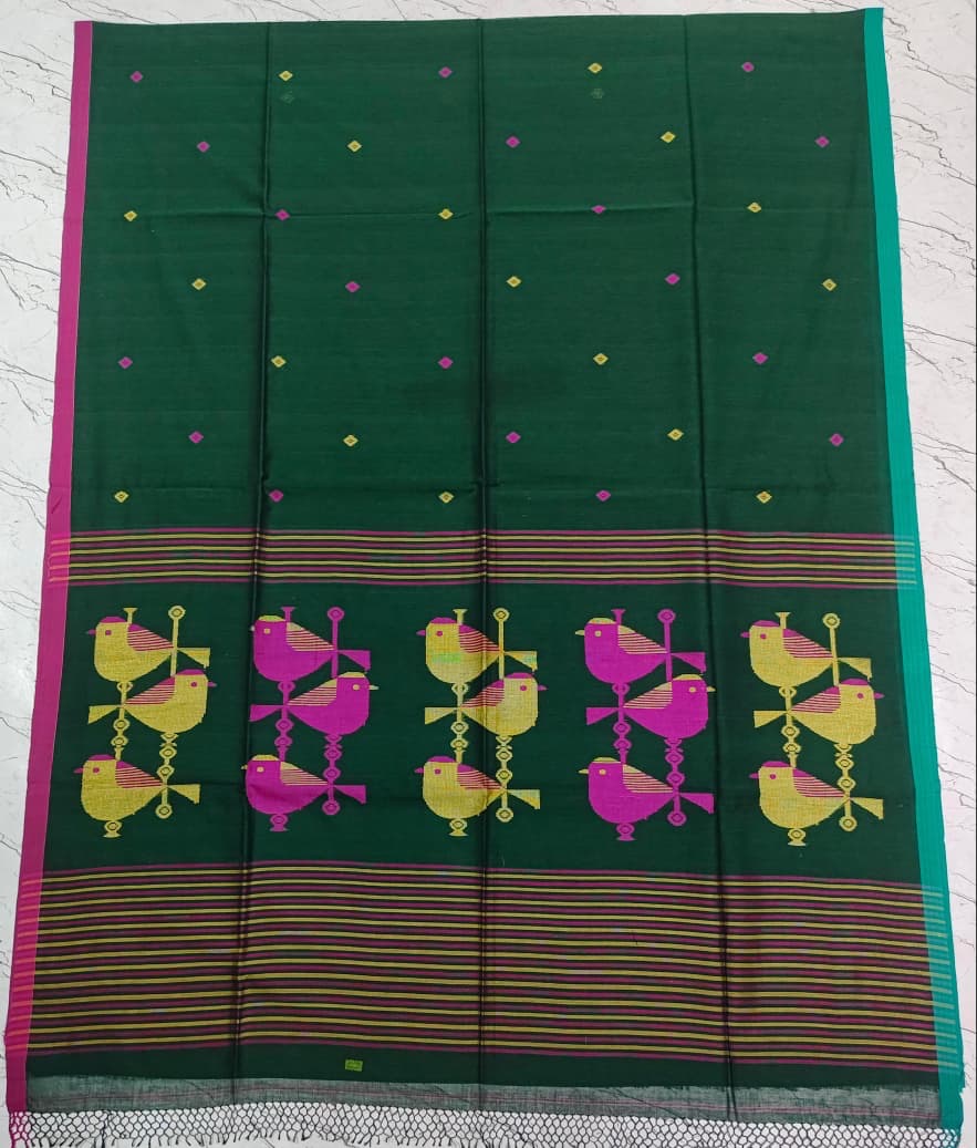 Handwoven Cotton Jamdani Saree