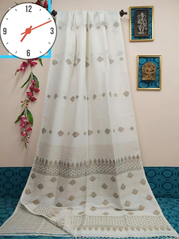 Organic linen saree Putul's fashion