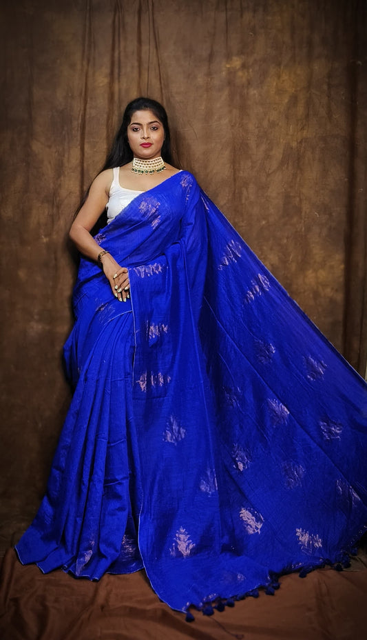 Matka Banarasi saree - Blue