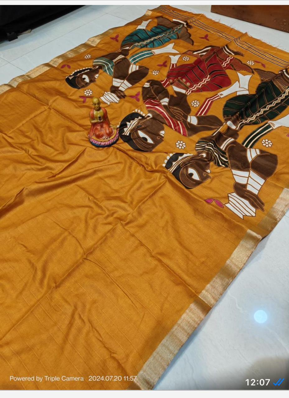 Matka Semi tussar art silk