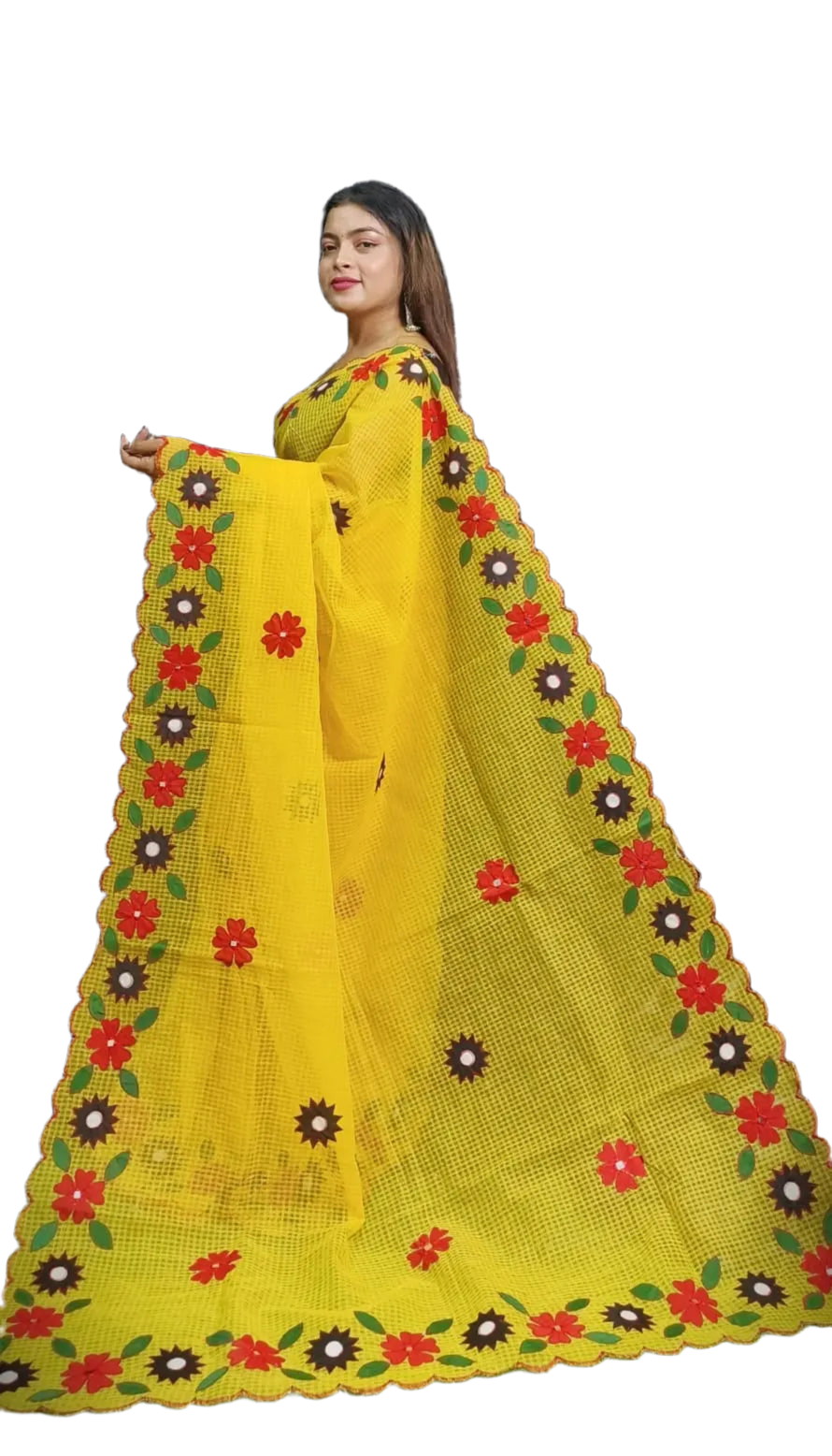 Resham Kota Applique saree - applique saree