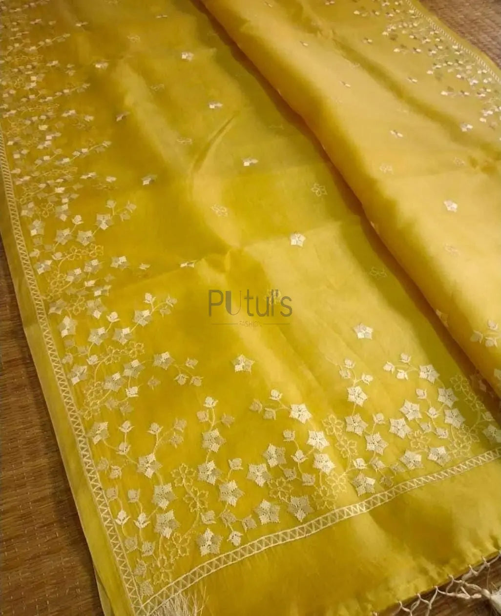 Organza with computer embroidery Putul's Fashion