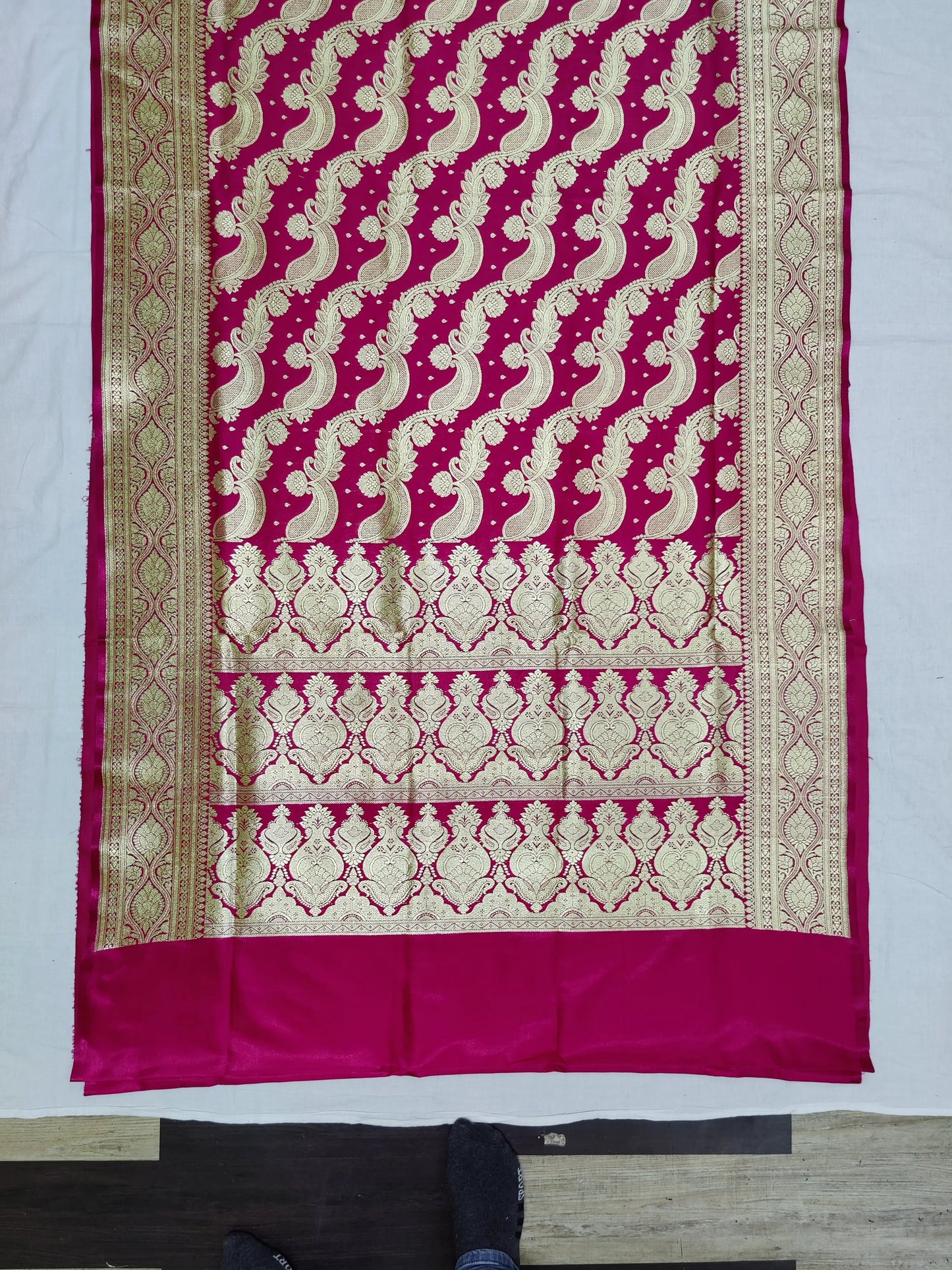 Katan banarasi saree pink Putul's fashion
