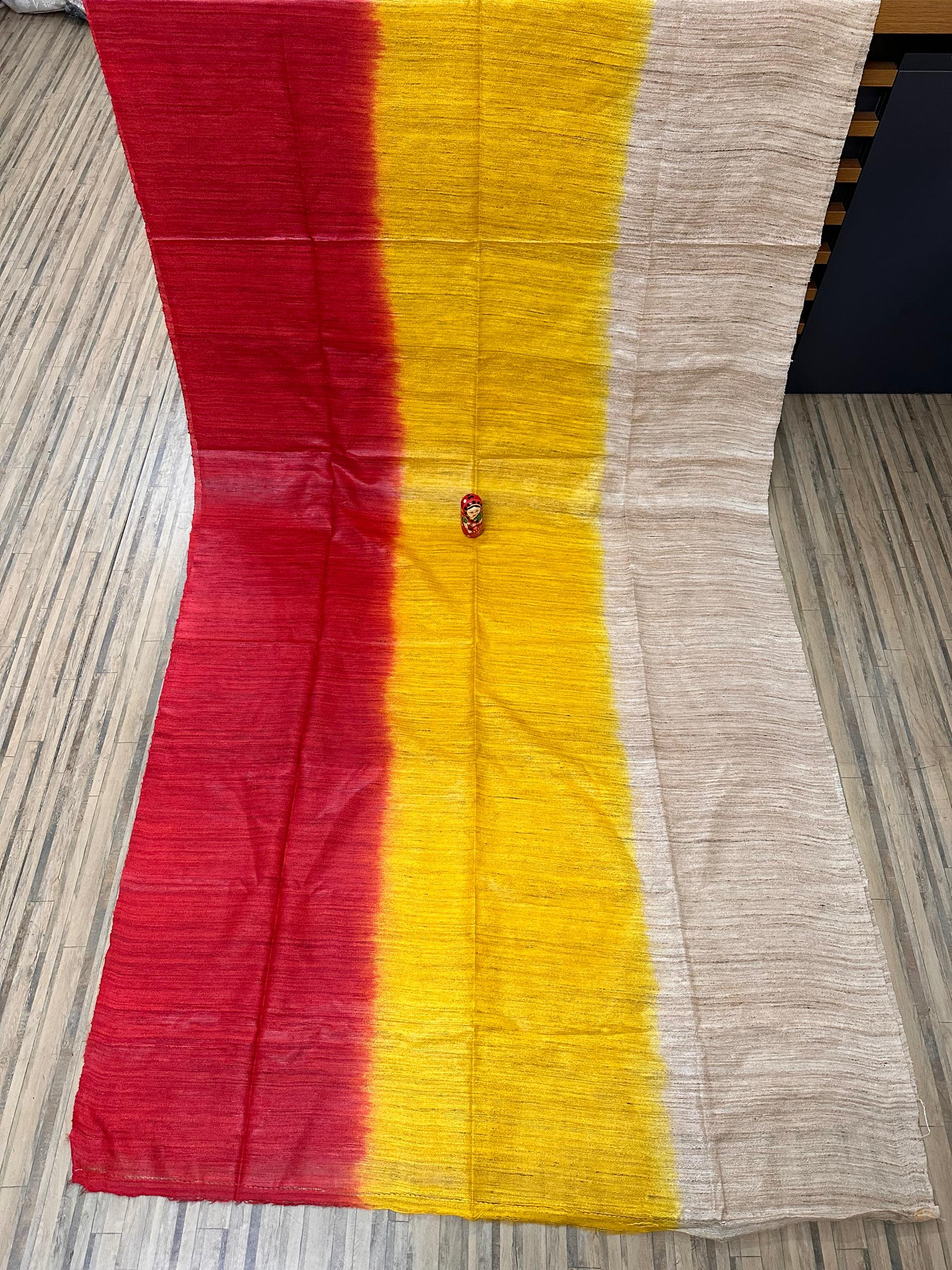 3D Tussar gicha saree with silk mark - Tussar saree