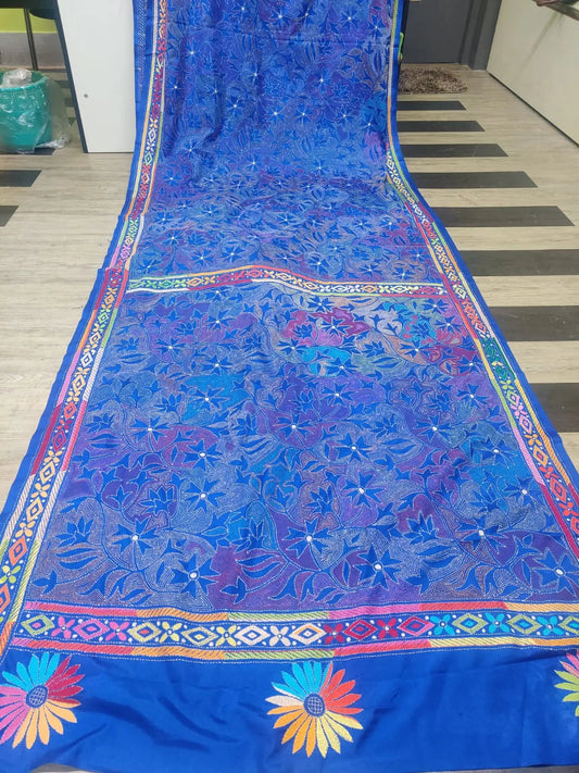 Bolpur Kantha stich saree My Store