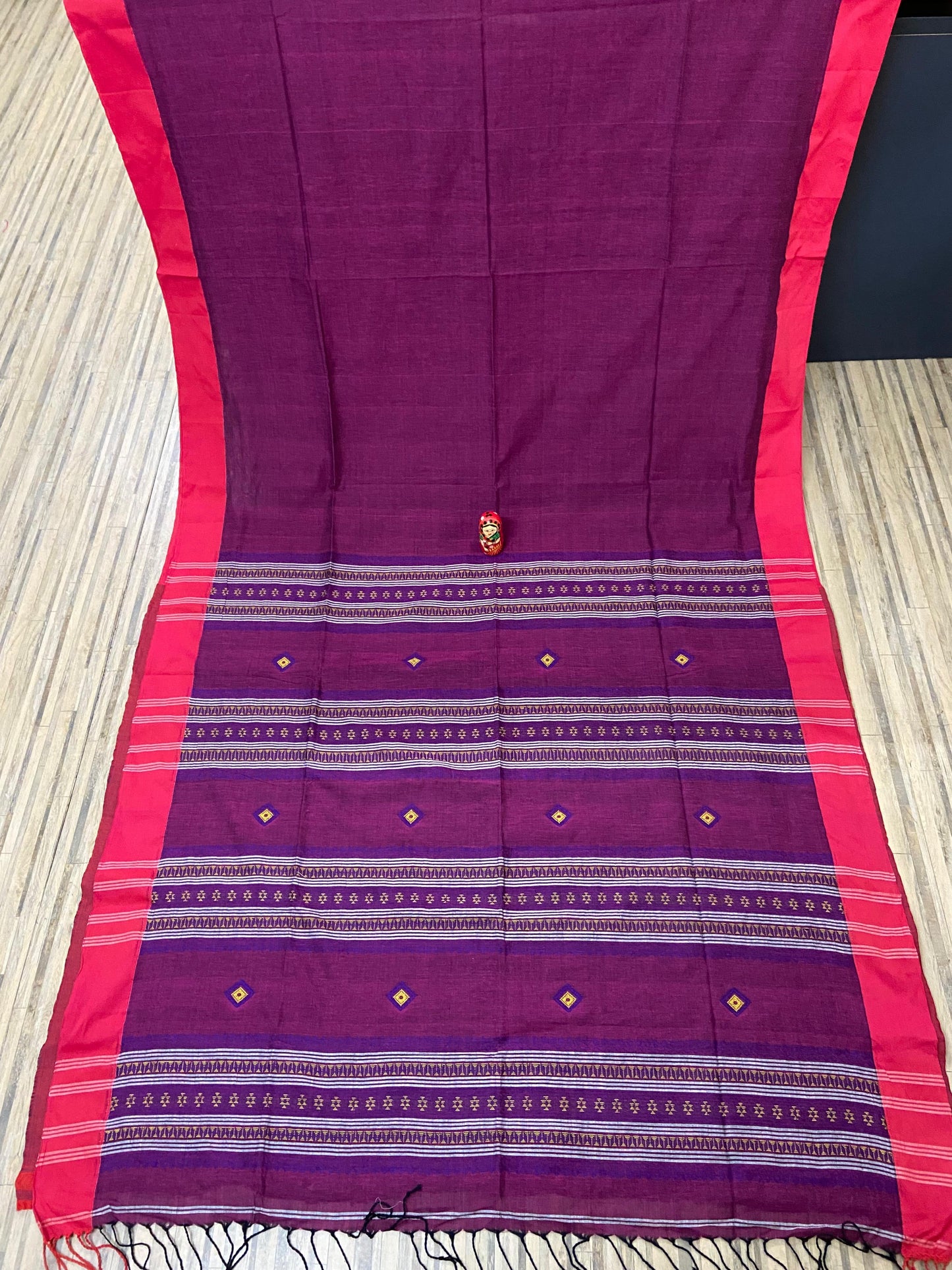 Khadi cotton jamdani saree of Bengal - Jamdani saree