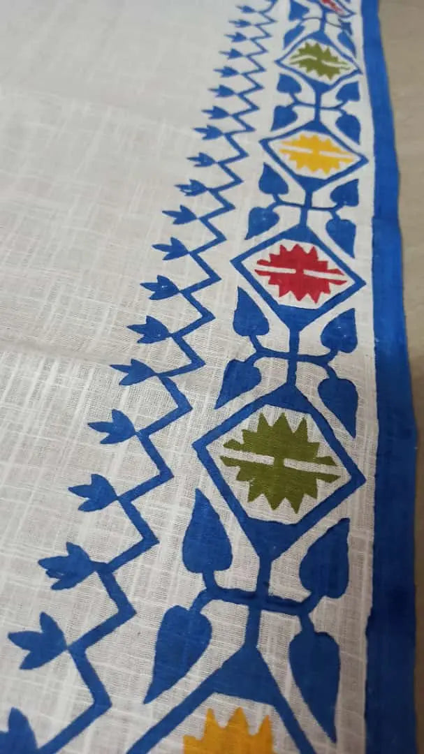 Block print saree of Bengal signature saree Putul's fashion