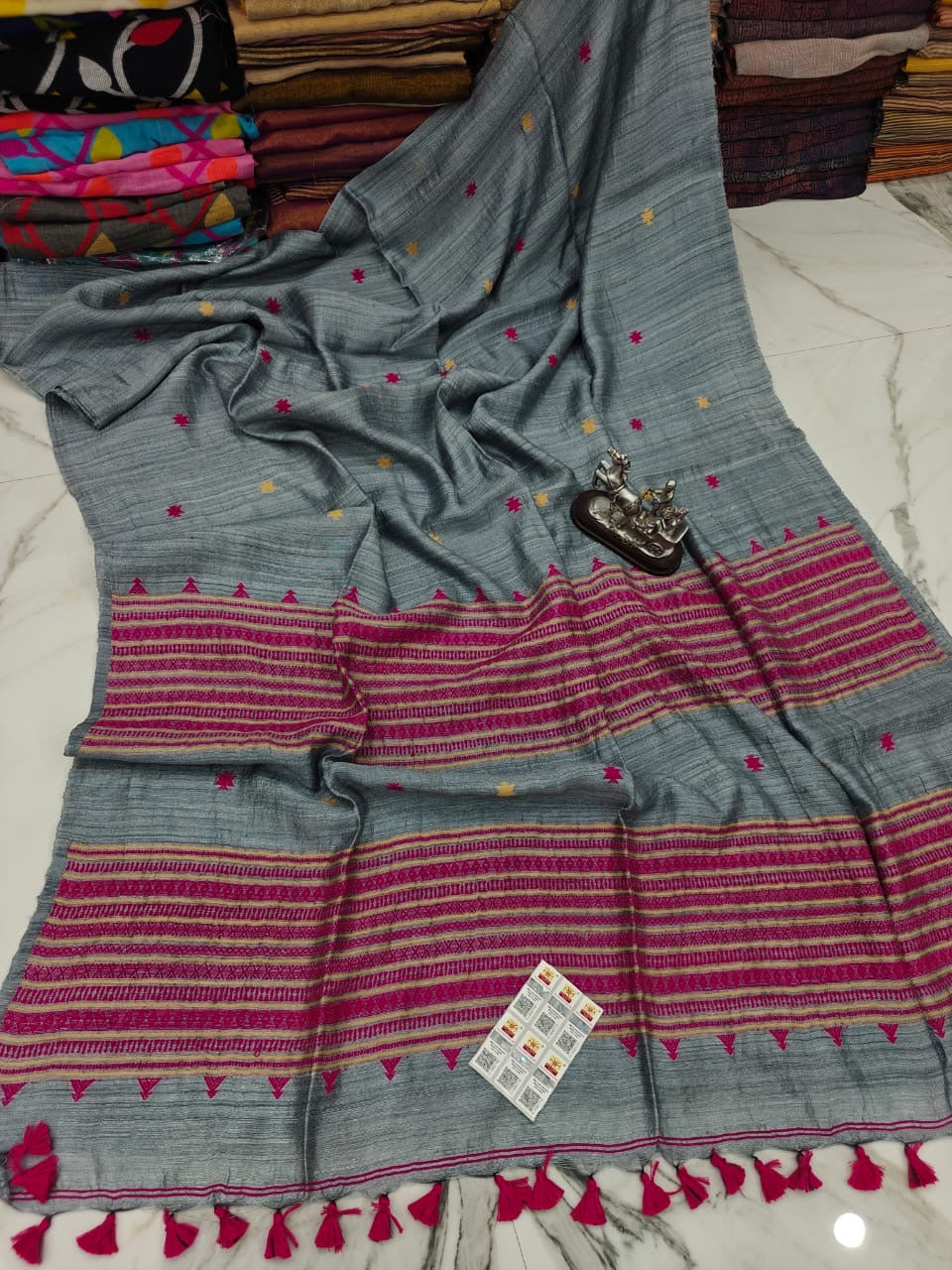 Resham bi wash motka saree, Bengal handloom production