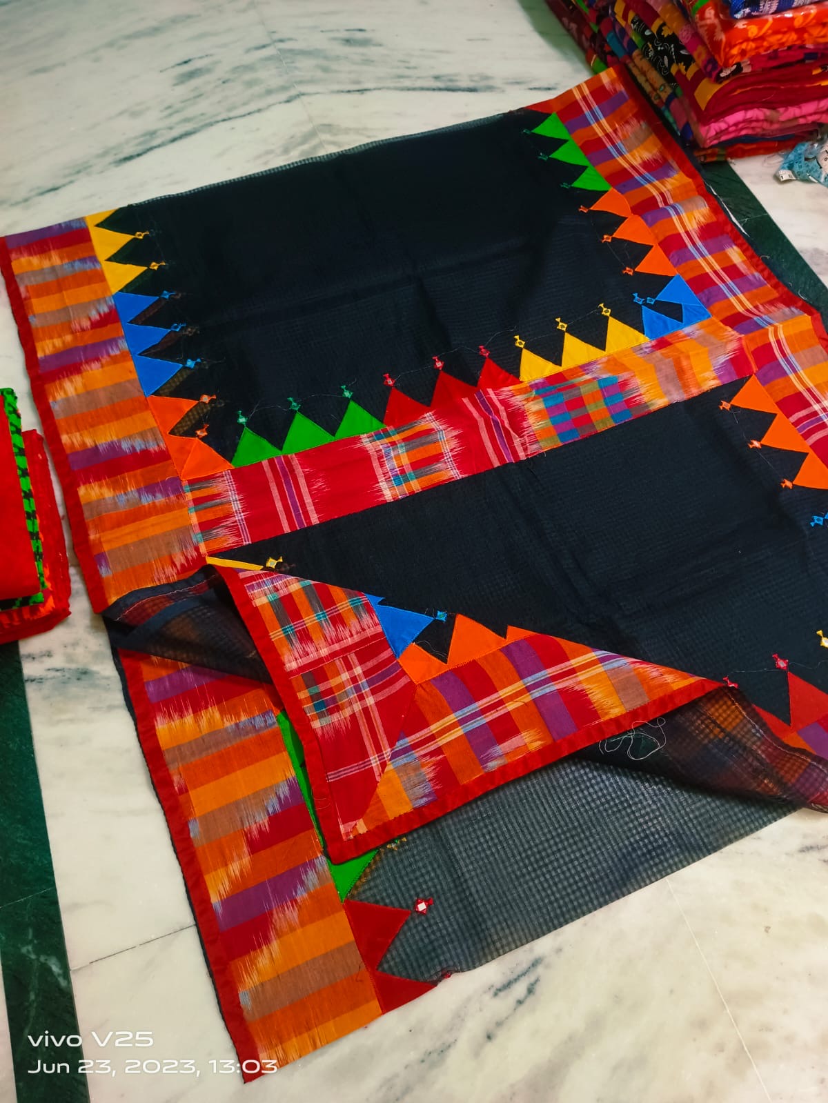 Kota mix n match saree - Black