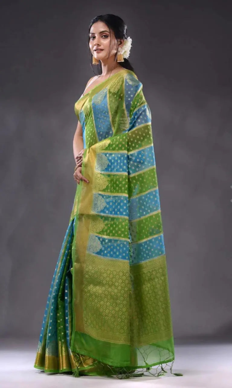 kora organza banarasi saree Putul's fashion