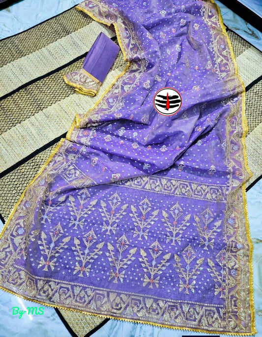 Most trending kardana jamdani saree (preorder basis)