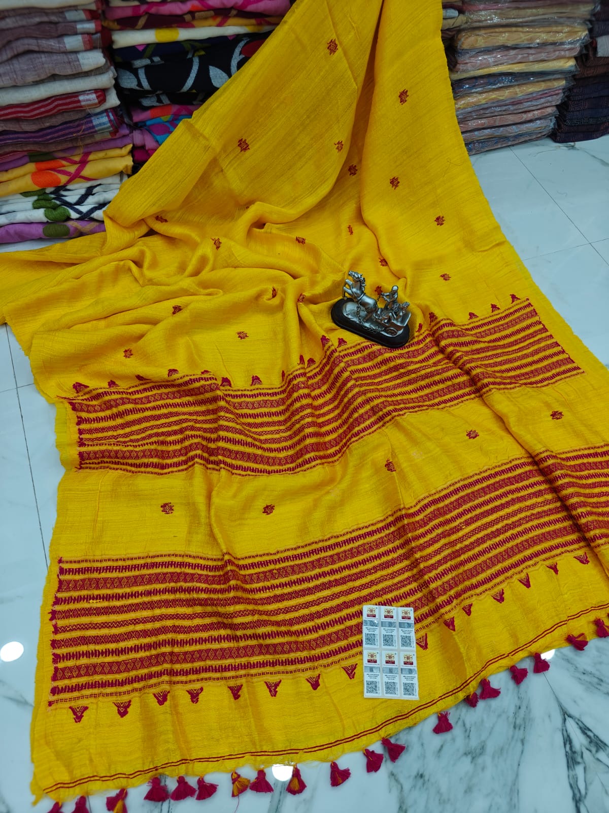 Resham bi wash motka saree, Bengal handloom production