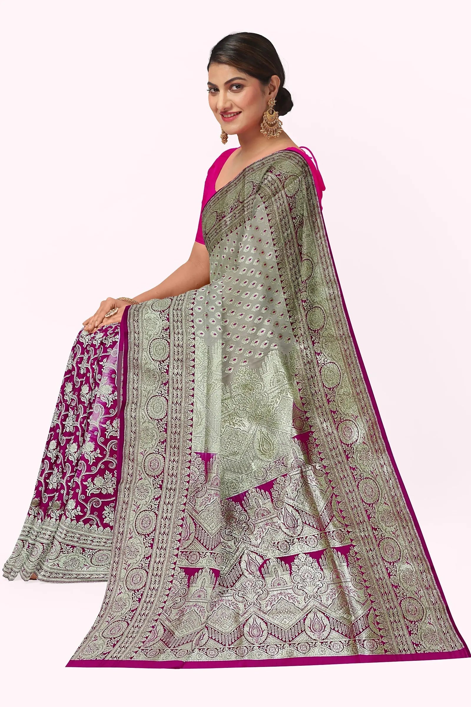 Pure Banarasi silk saree Putul's fashion