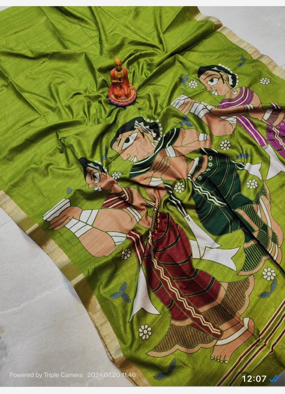 Matka Semi tussar art silk