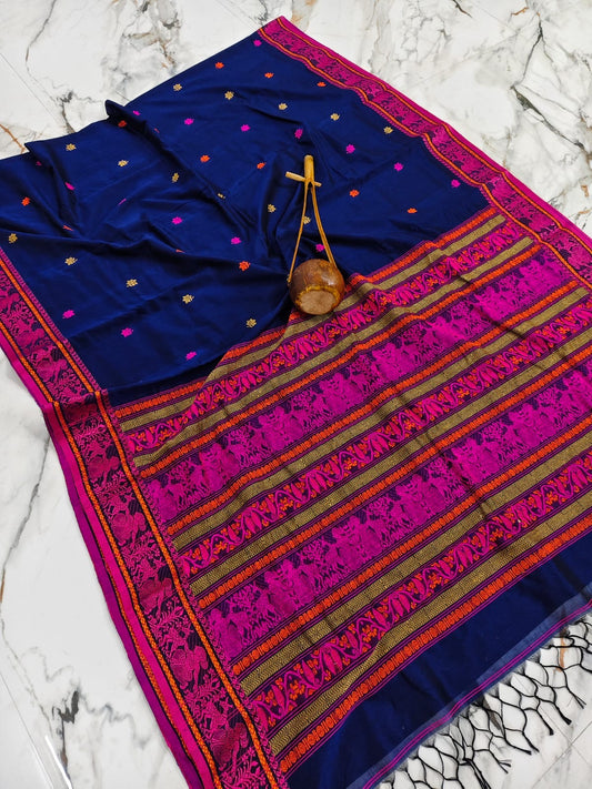Cotton Baluchori Saree with Intricate Patterns for Elegant Style
