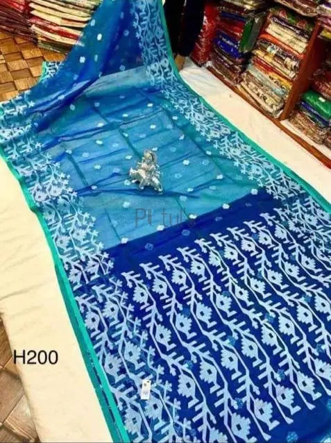 Muslin jamdani of karat design Putul's Fashion