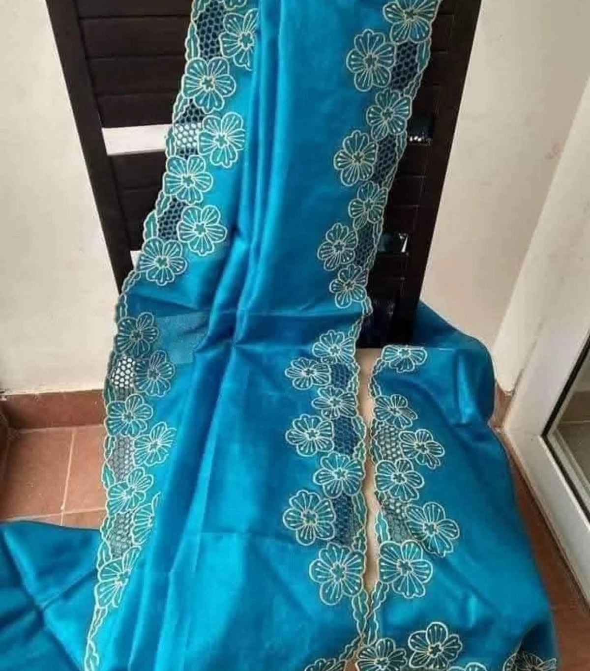 Cutwork on desi tussar silk saree with silk mark certified, brinjal violet saree