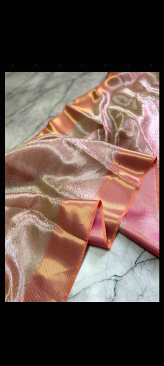 Tissue kanchipuram saree, A look that will surprise you