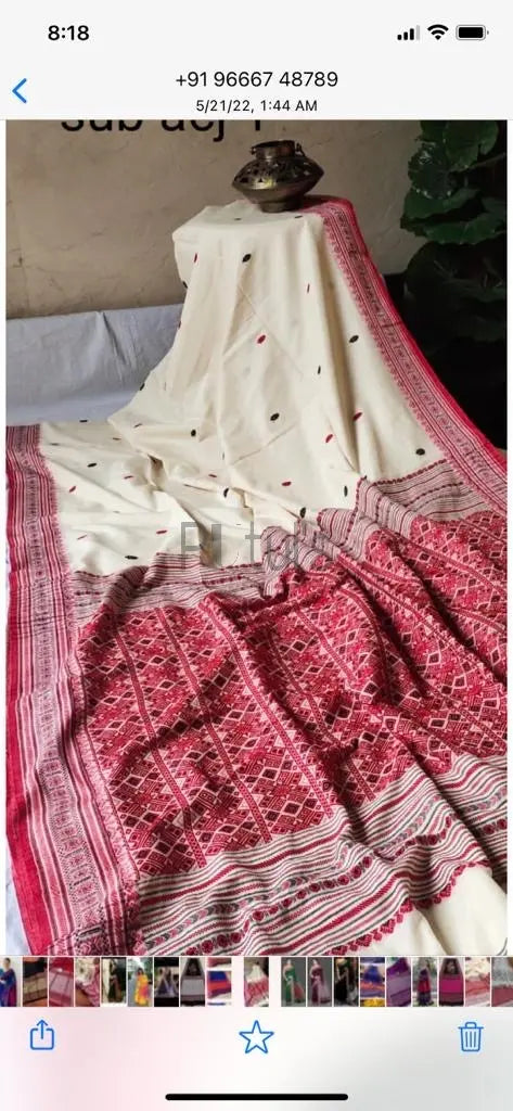 Assam kantha saree Putul's Fashion
