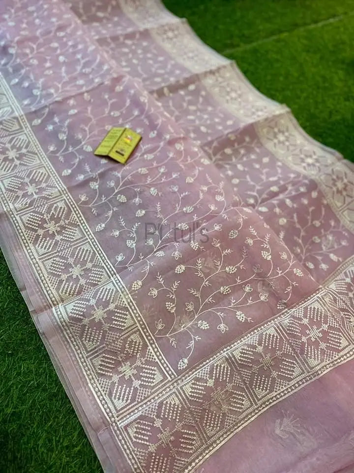Banarasi organza with computer embroidery work Putul's Fashion