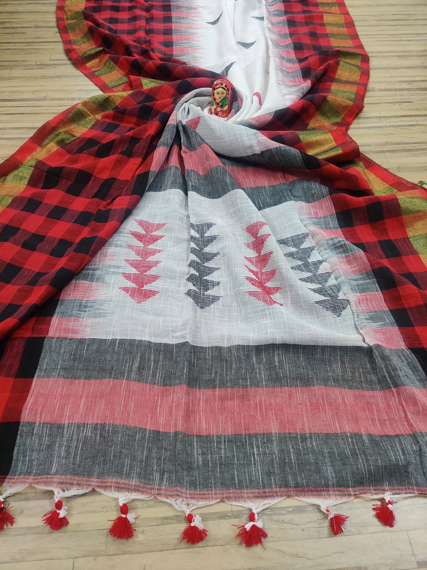 Khadi cotton saree Putul's fashion