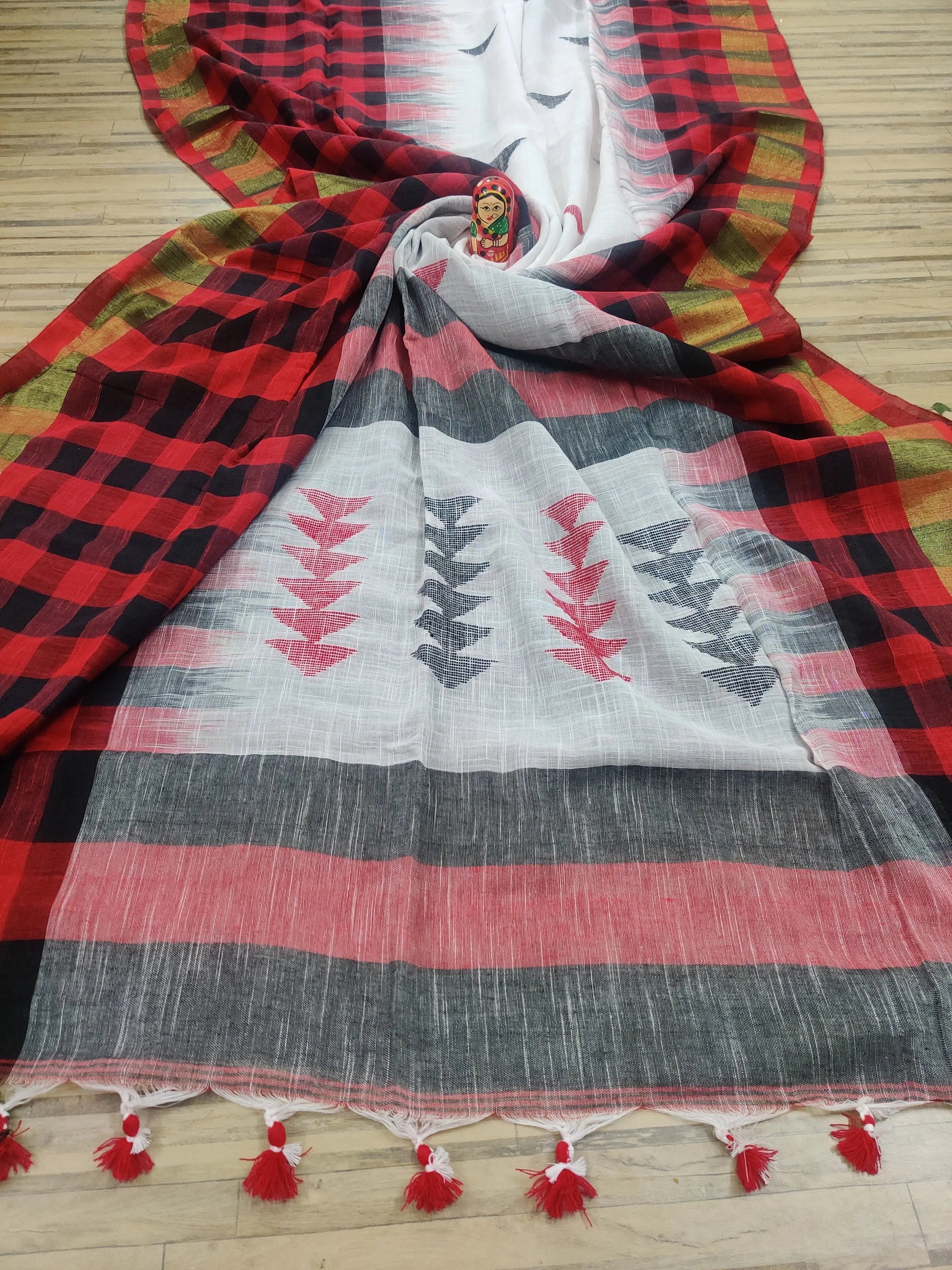 Khadi cotton saree Putul's fashion