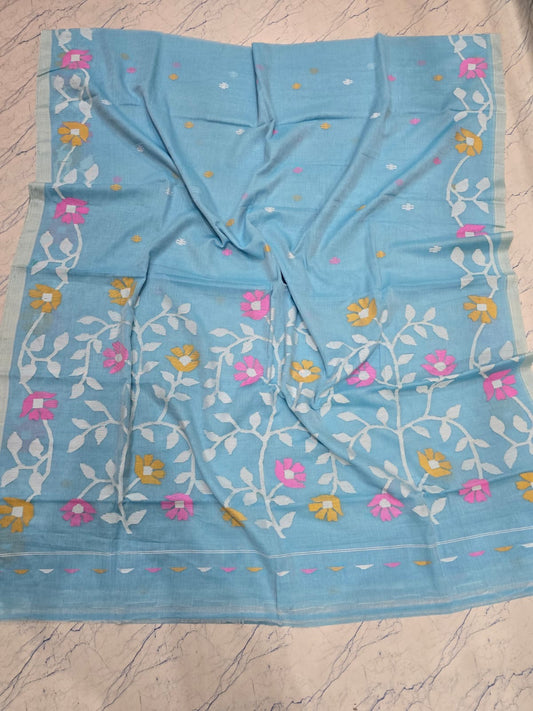 Cotton jamdani saree