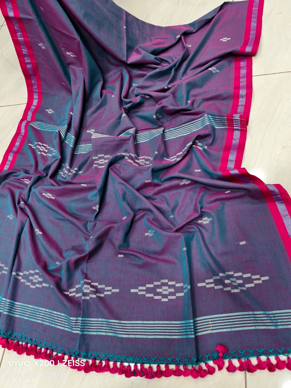 Handloom Bengal Cotton Jamdani Saree