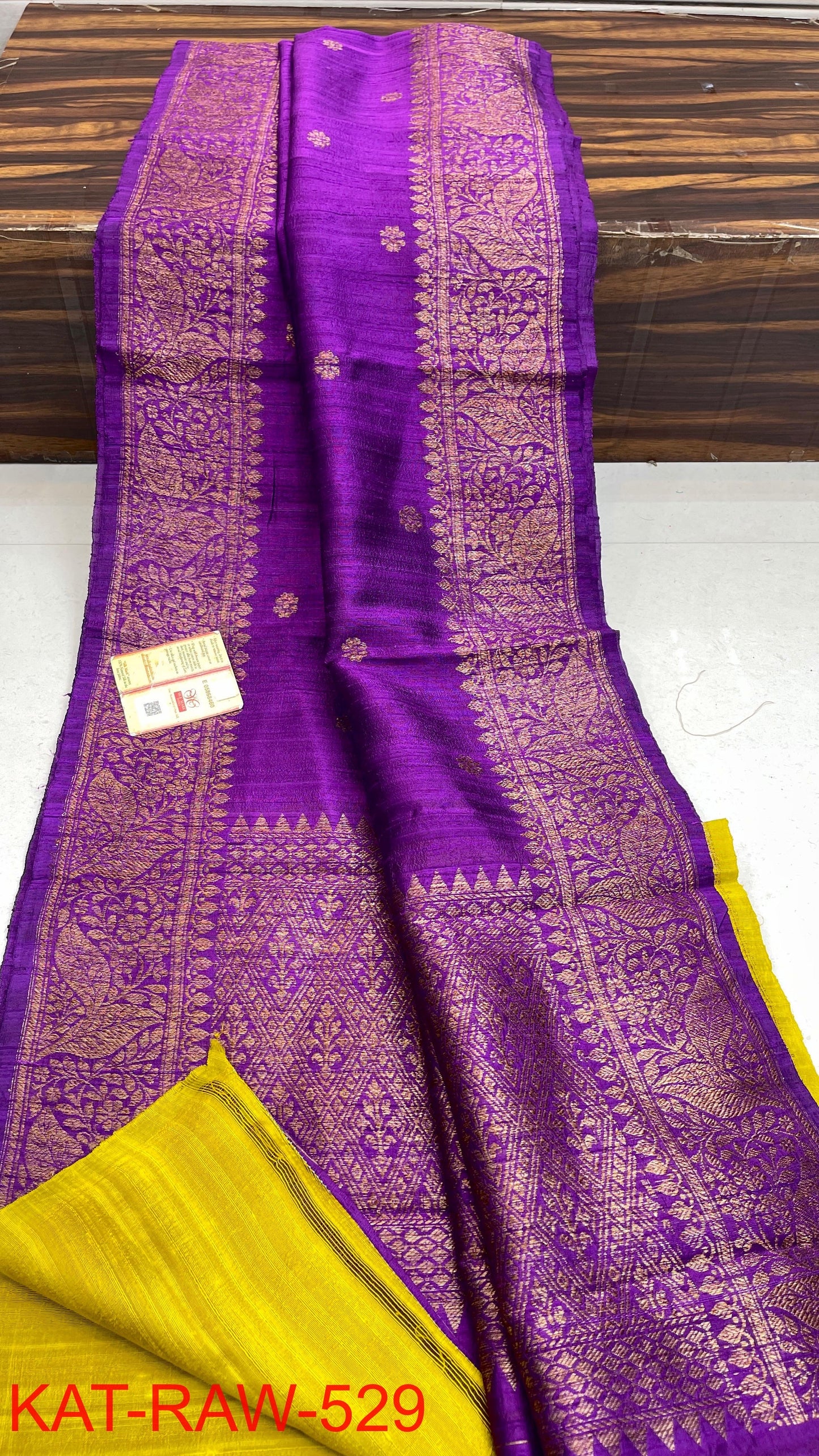 Tussar raw silk banarasi saree, A rich collection for grand entry in a crowd