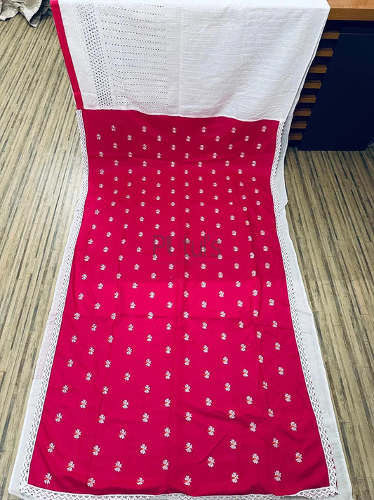 Hakoba siuli jamdani fusion saree Putul's Fashion