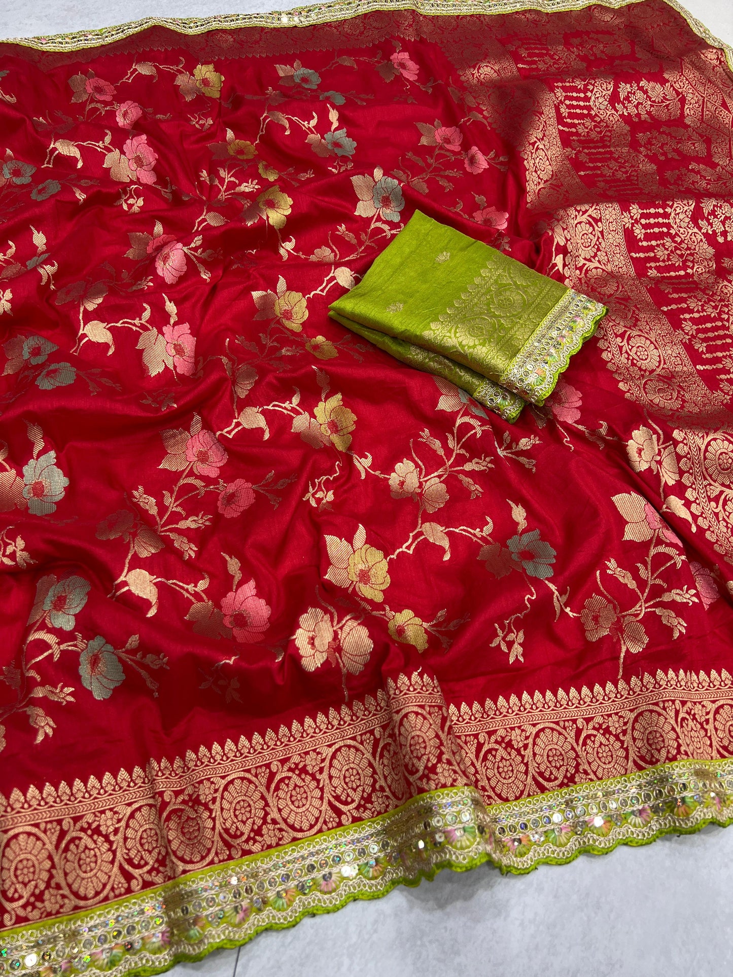 Soft dola silk saree