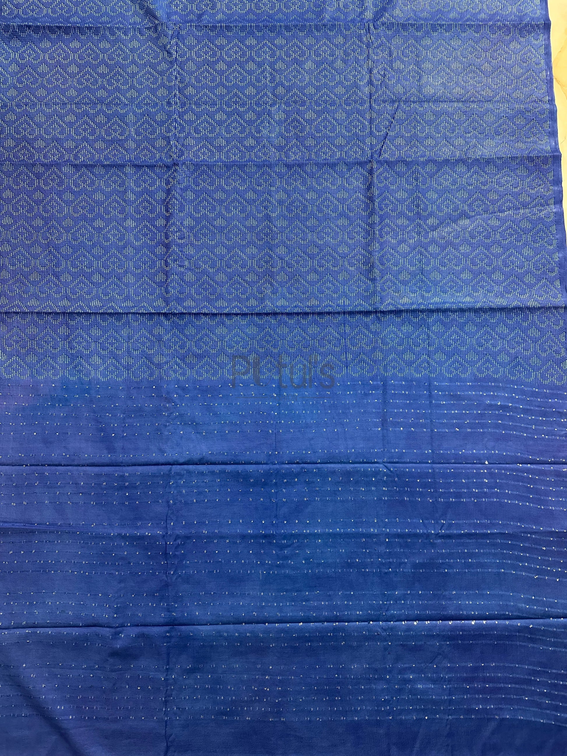 Semi tussar silk with stitching allover saree and sequins on pallu Putul's Fashion