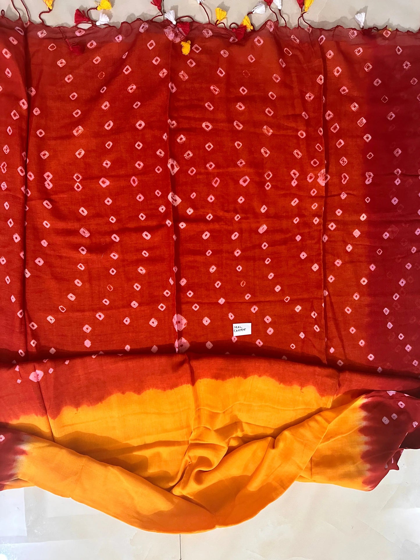 Mal cotton batik print saree Putul's Fashion