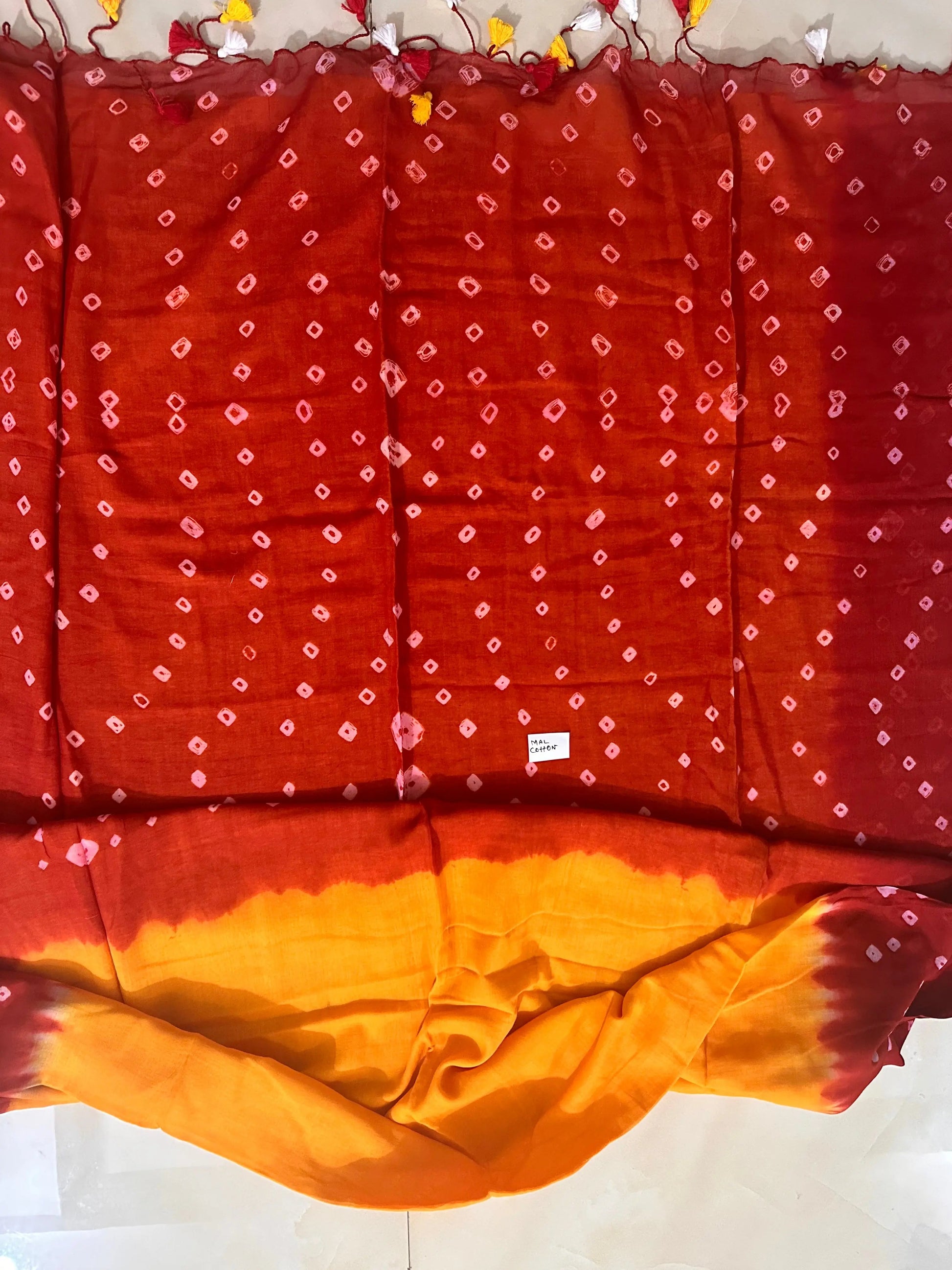 Mal cotton batik print saree Putul's Fashion