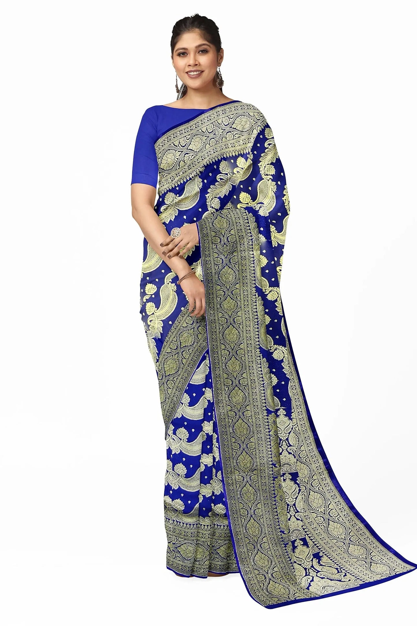 Benarasi Kolka Katan Blue