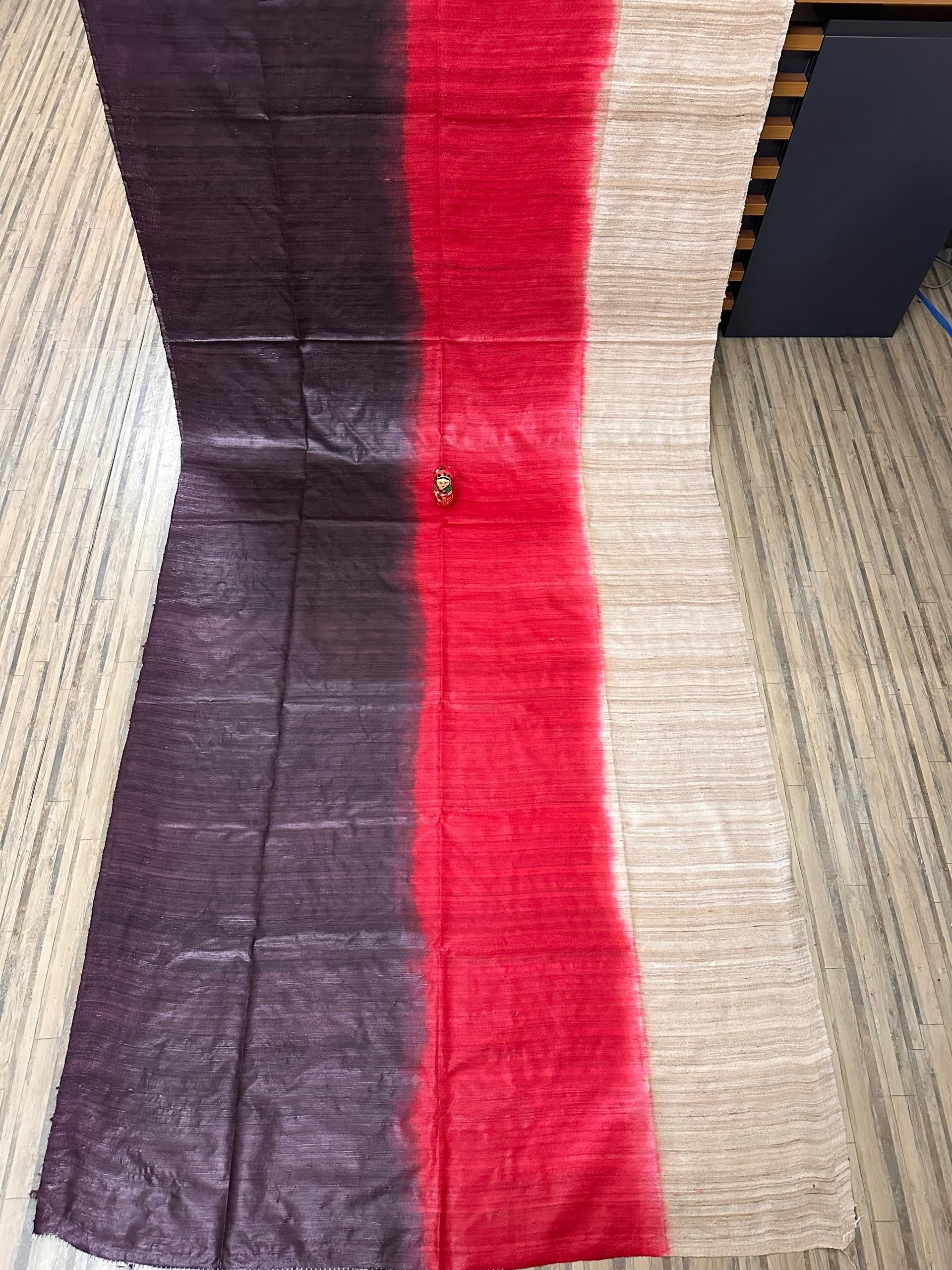 3D Tussar gicha saree with silk mark - Tussar saree