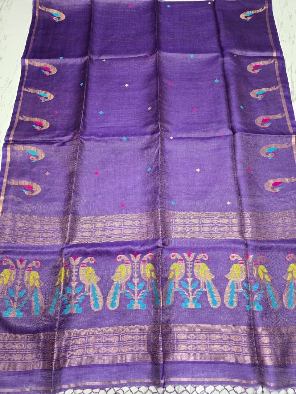 An Heirloom Woven in Earth and Gold: The Gachi Tussar Paithani saree