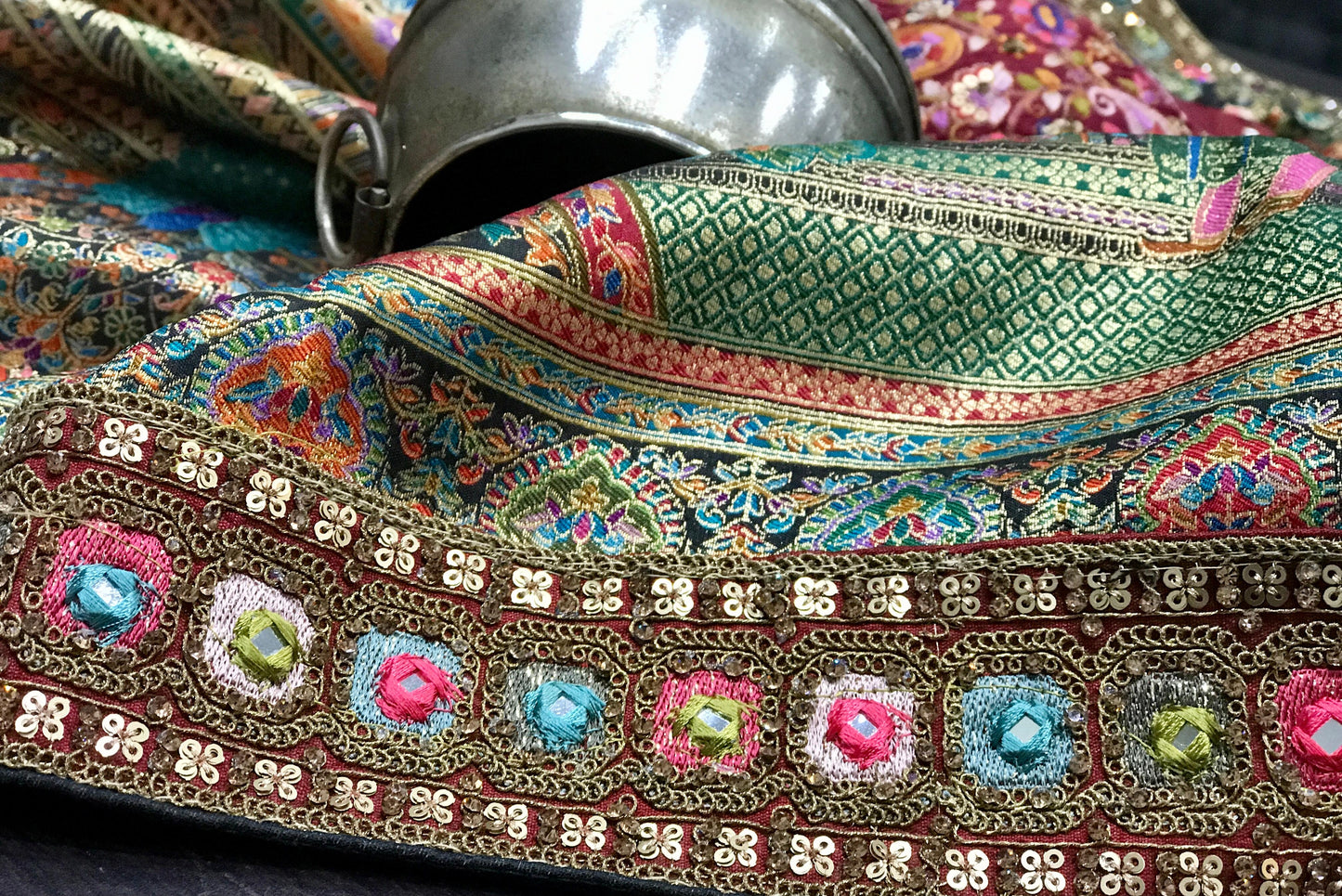 Maharani Kanni Silk Saree with Stitched Blouse