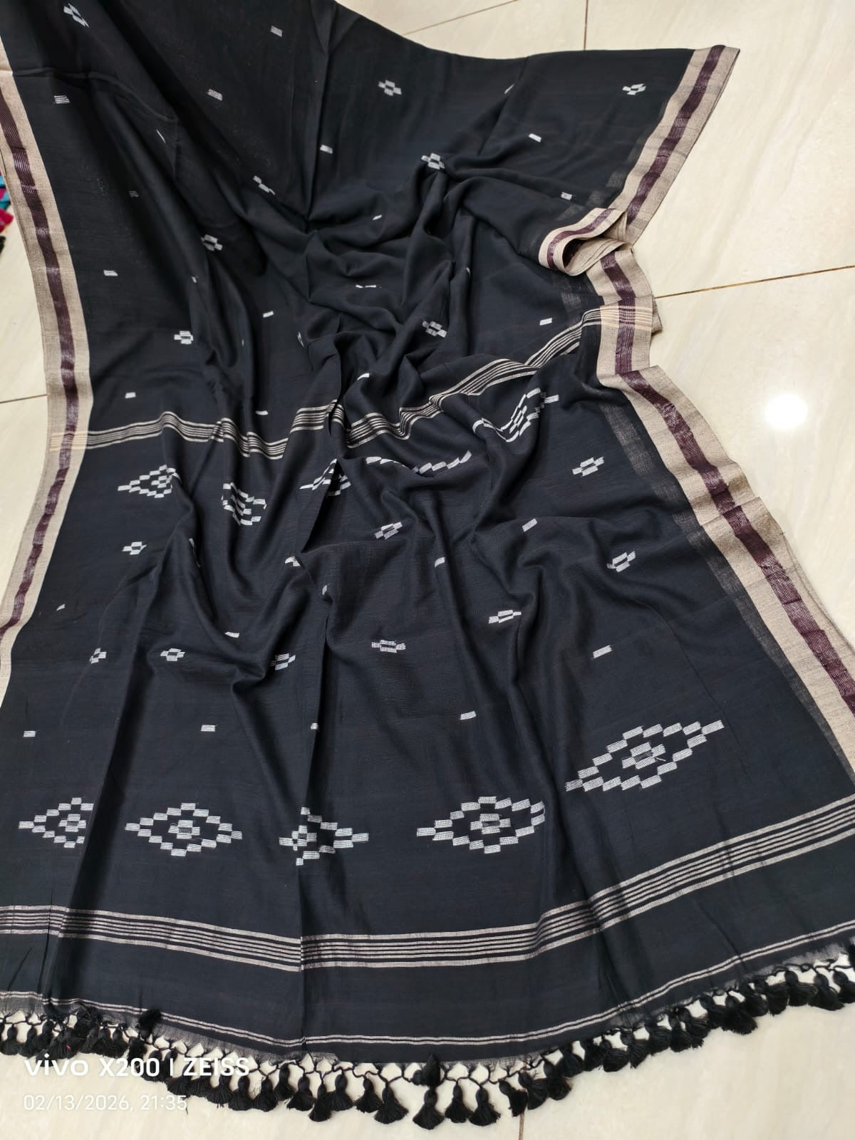 Handloom Bengal Cotton Jamdani Saree